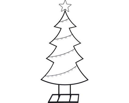 Metalen kerstboom Lafiora H 105 cm