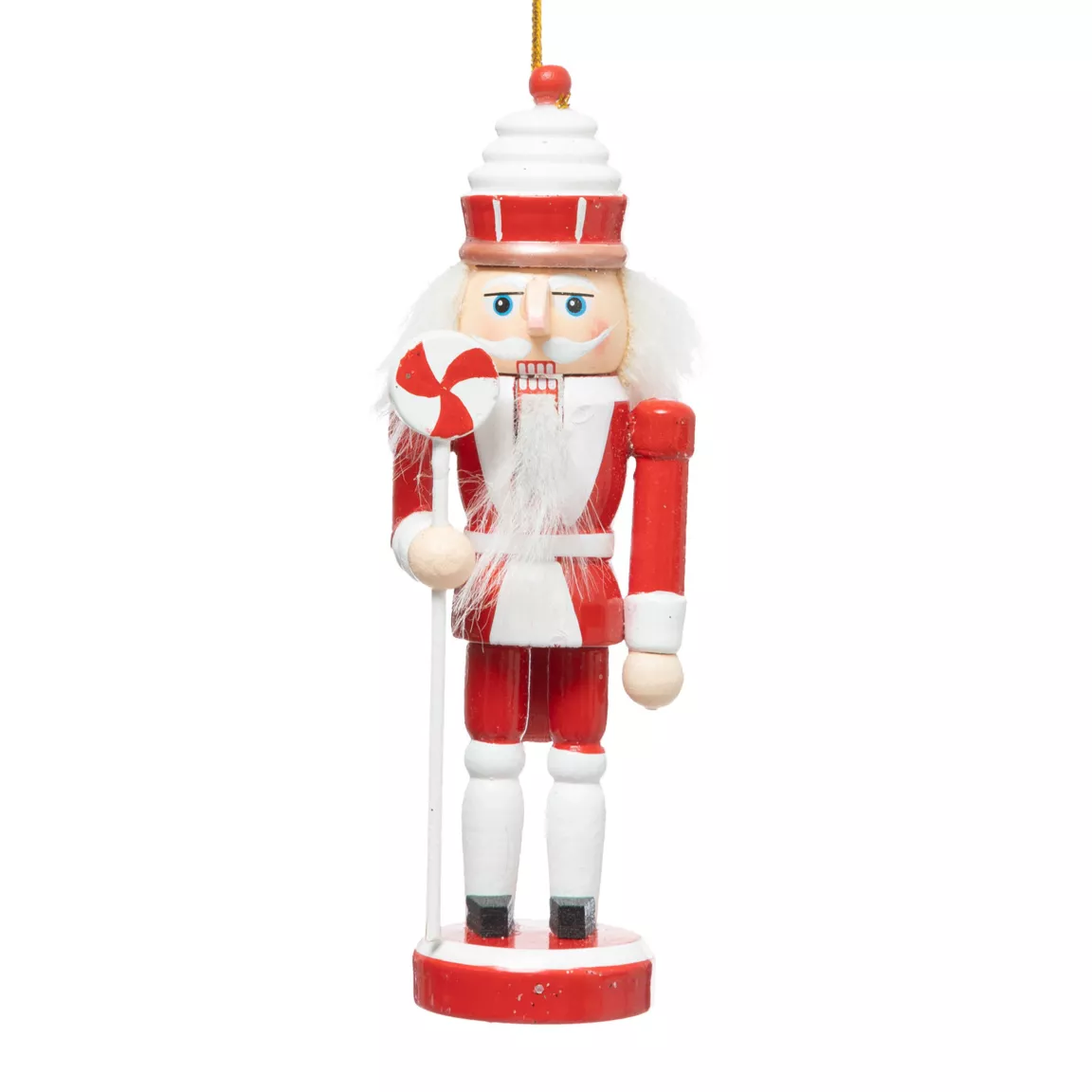 Casse-noisette à suspendre en bois (H13 cm) Bonbon Rouge