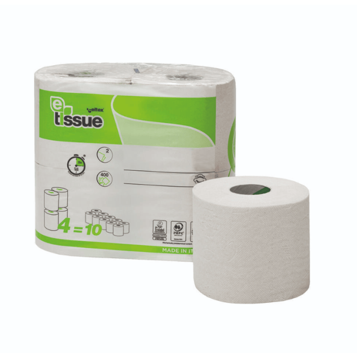 Circulaire Toiletpapier E-Tissue 2-Laags 300 Vel 40 Rollen (237330)