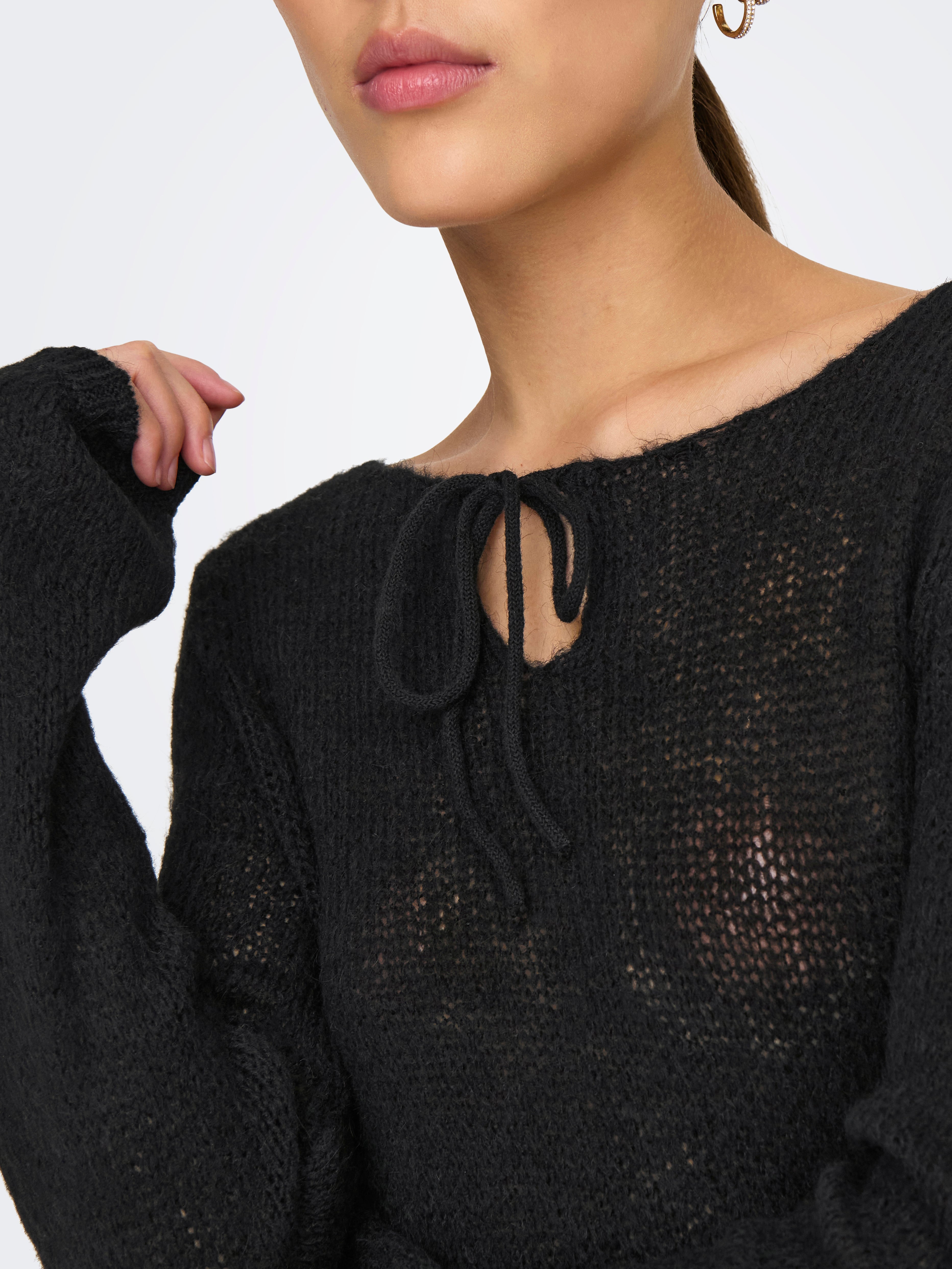 ONLMISTY Strickpullover Black