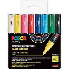 Marqueur à pigment PC-1MC, étui de 8, couleurs douces