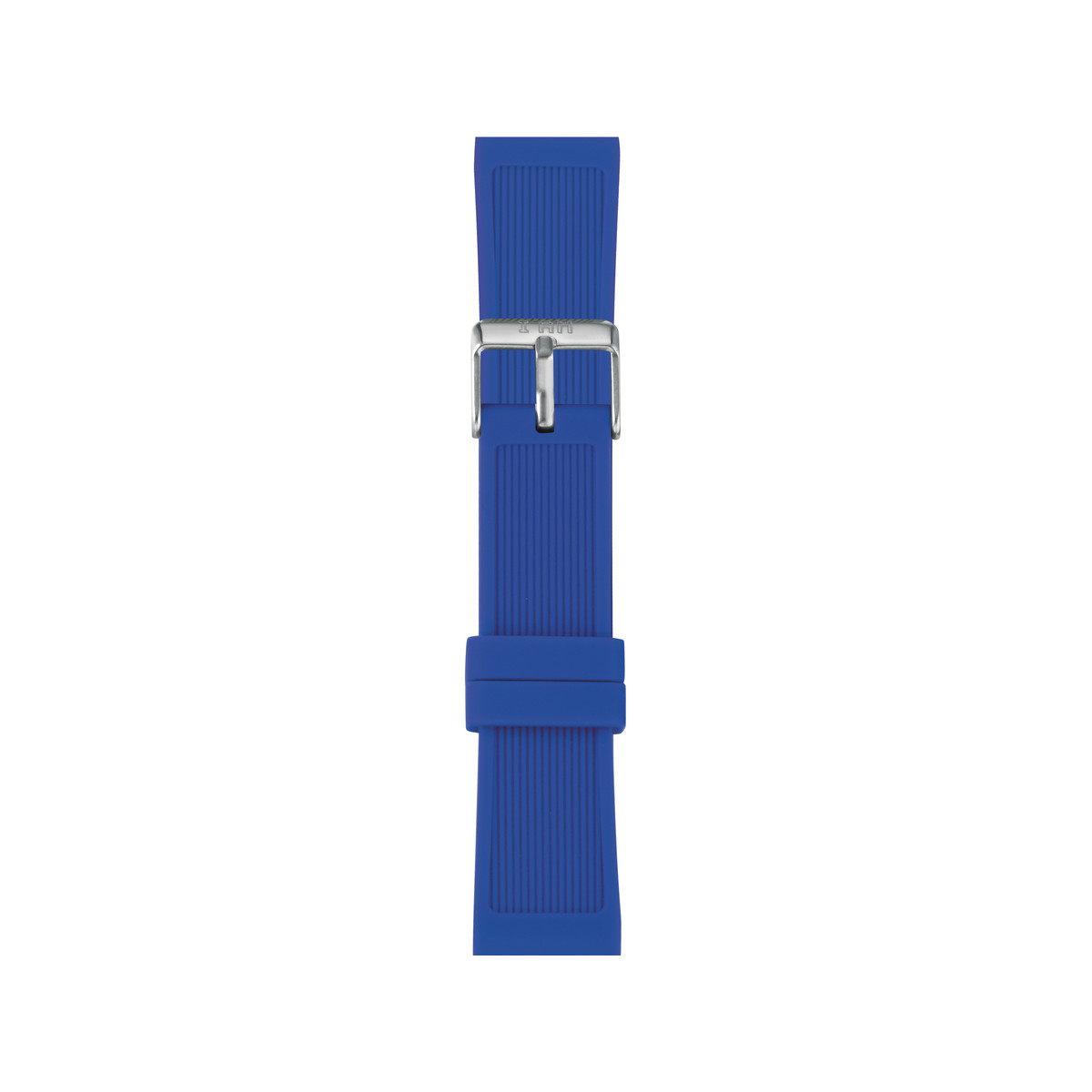 Bracelet de montre IAM large silicone bleu