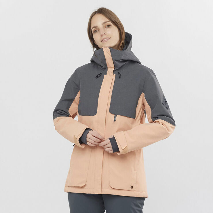 Salomon Proof Light Insulated Skijakke Grå