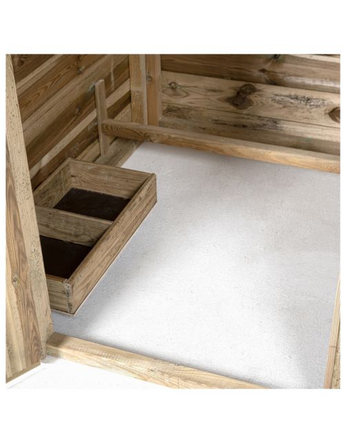 Voldux Hooiberg Eline Xl - Kippenhok - 437x150x235 cm Bruin