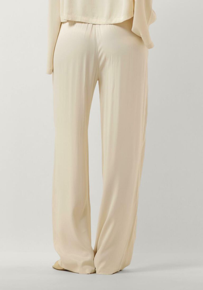 ALIX THE LABEL ecru alix the label wijde broek ladies woven satin pants