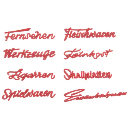 Faller 180962 - Ladenschriftzüge 50er Jahre