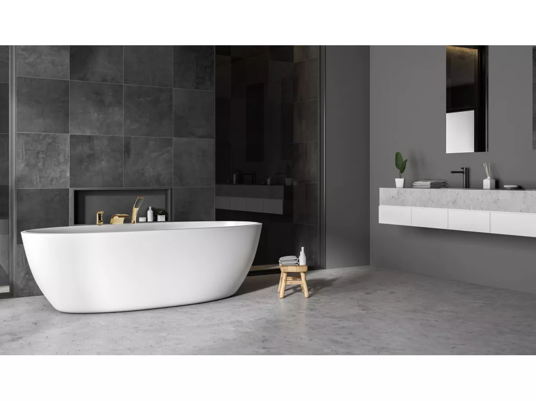 Robinet De Baignoire Rea Riven Gold