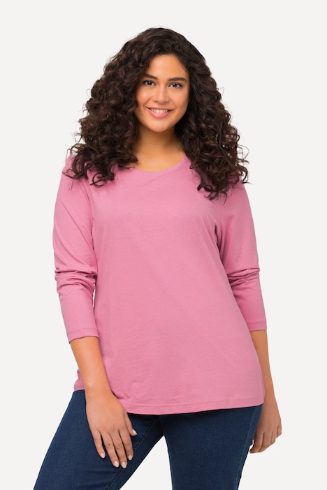Shirt, Slim, Rundhalsausschnitt, Langarm