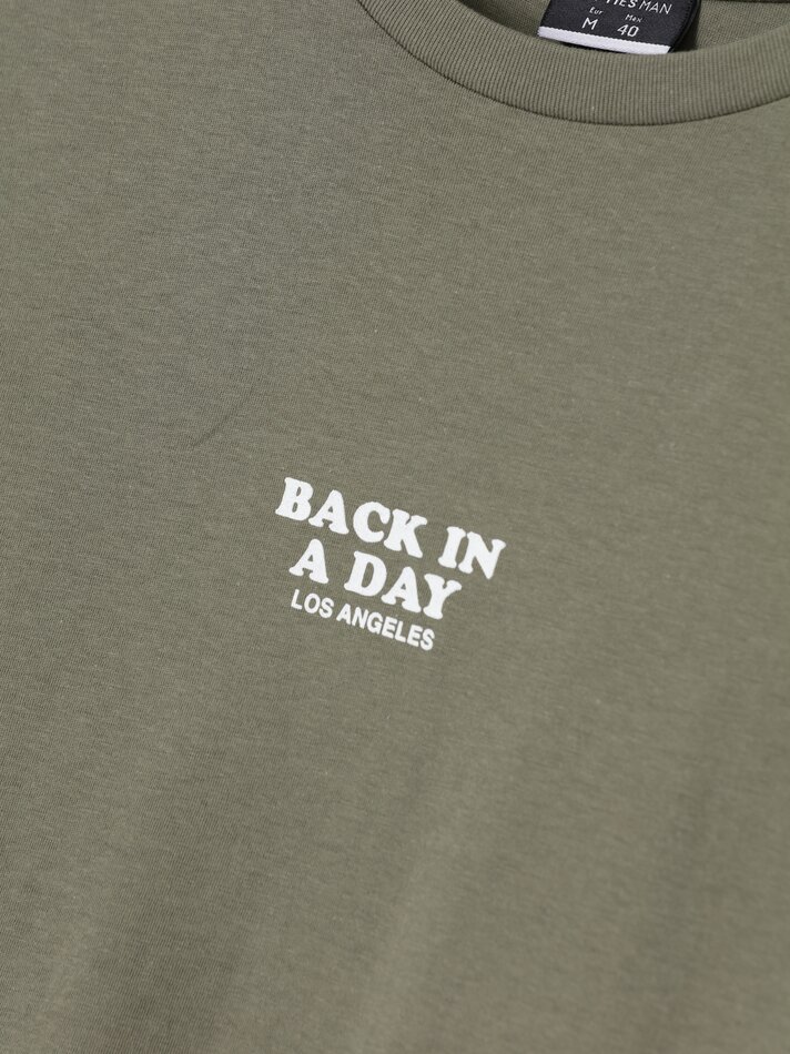 Camiseta estampada - Cáqui
