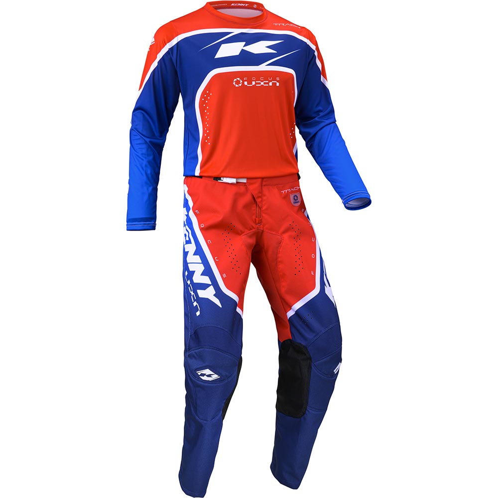 Kenny - Maillot enfant Track Kid Focus Rouge / Bleu / Blanc