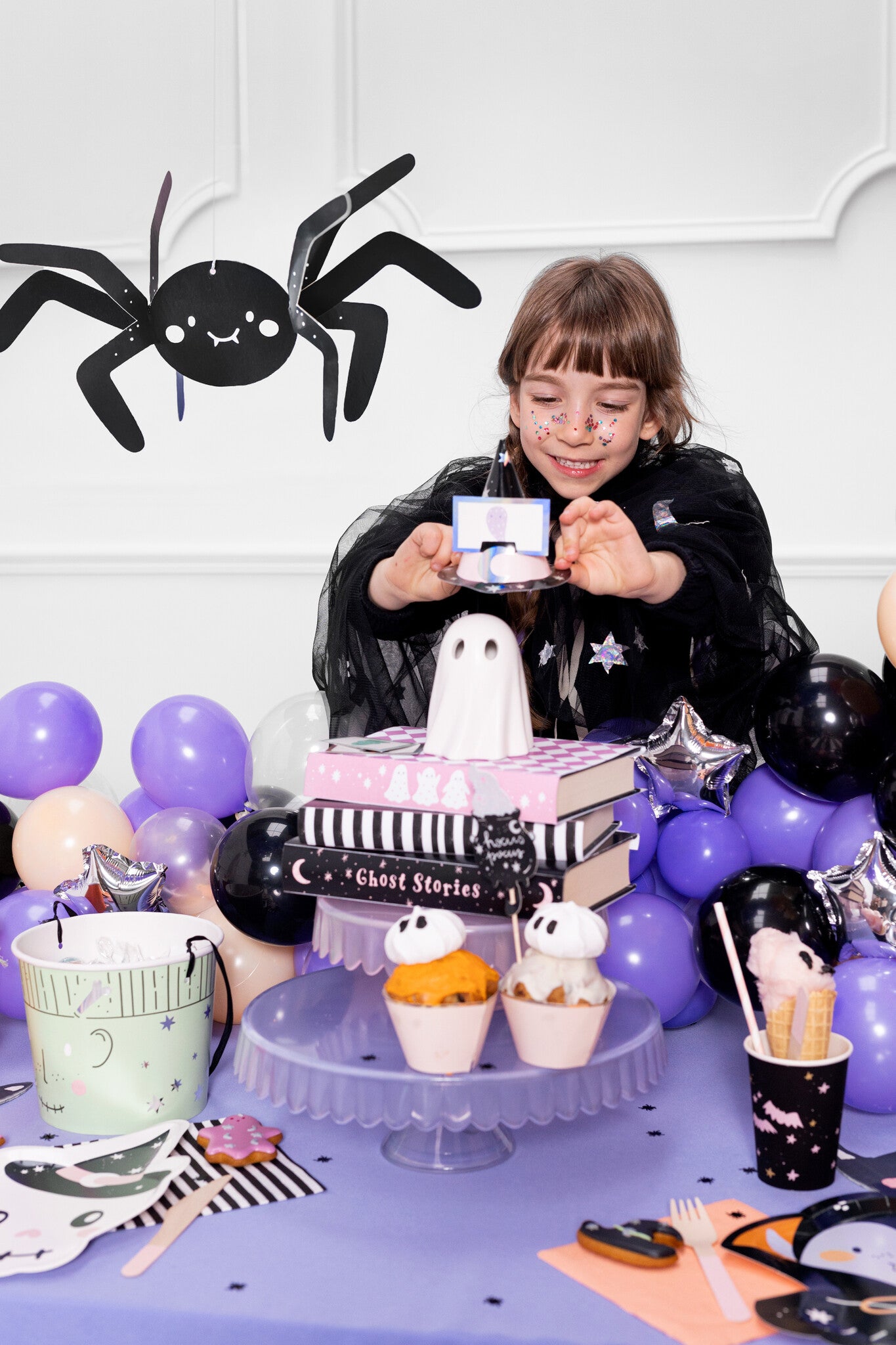 Halloween Decoratie Spinnen 5st