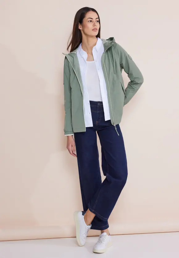 Moderner Windbreaker - dune green