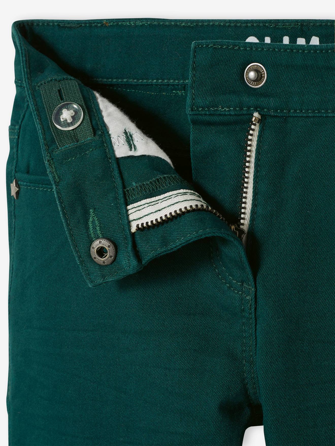 Calça feminina Morphologik slim fit, para quadris largos, corte justo, tamanho médio, cor vermelha, lisa.