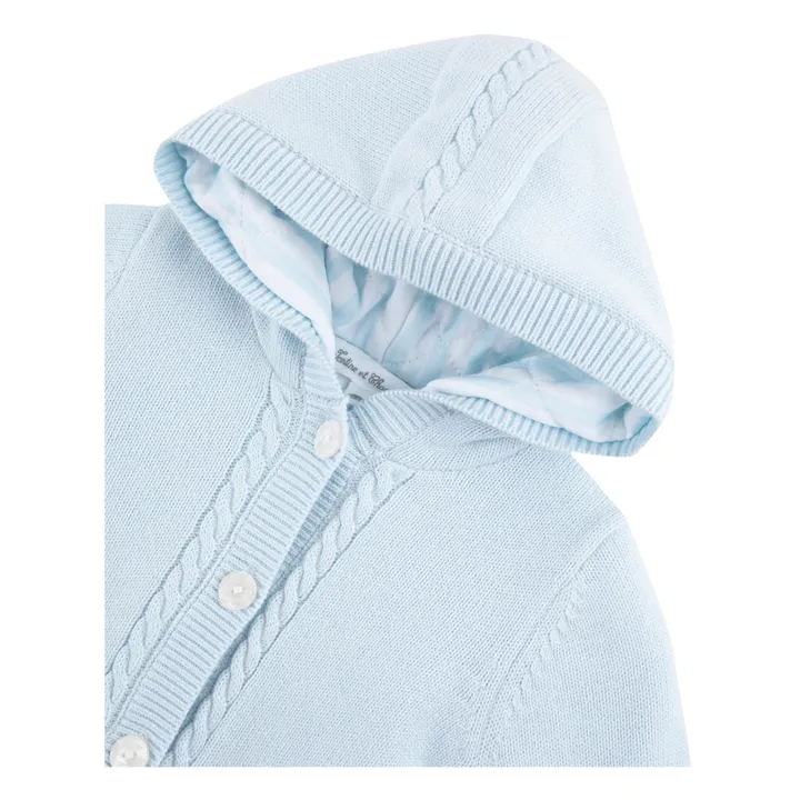 Tartine et Chocolat Veste en Maille | Bleu ciel