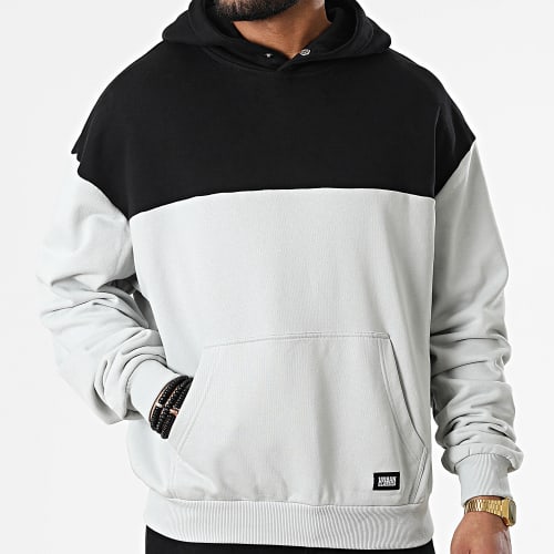 Sweat Capuche Upper Block TB4395 Gris Clair Noir