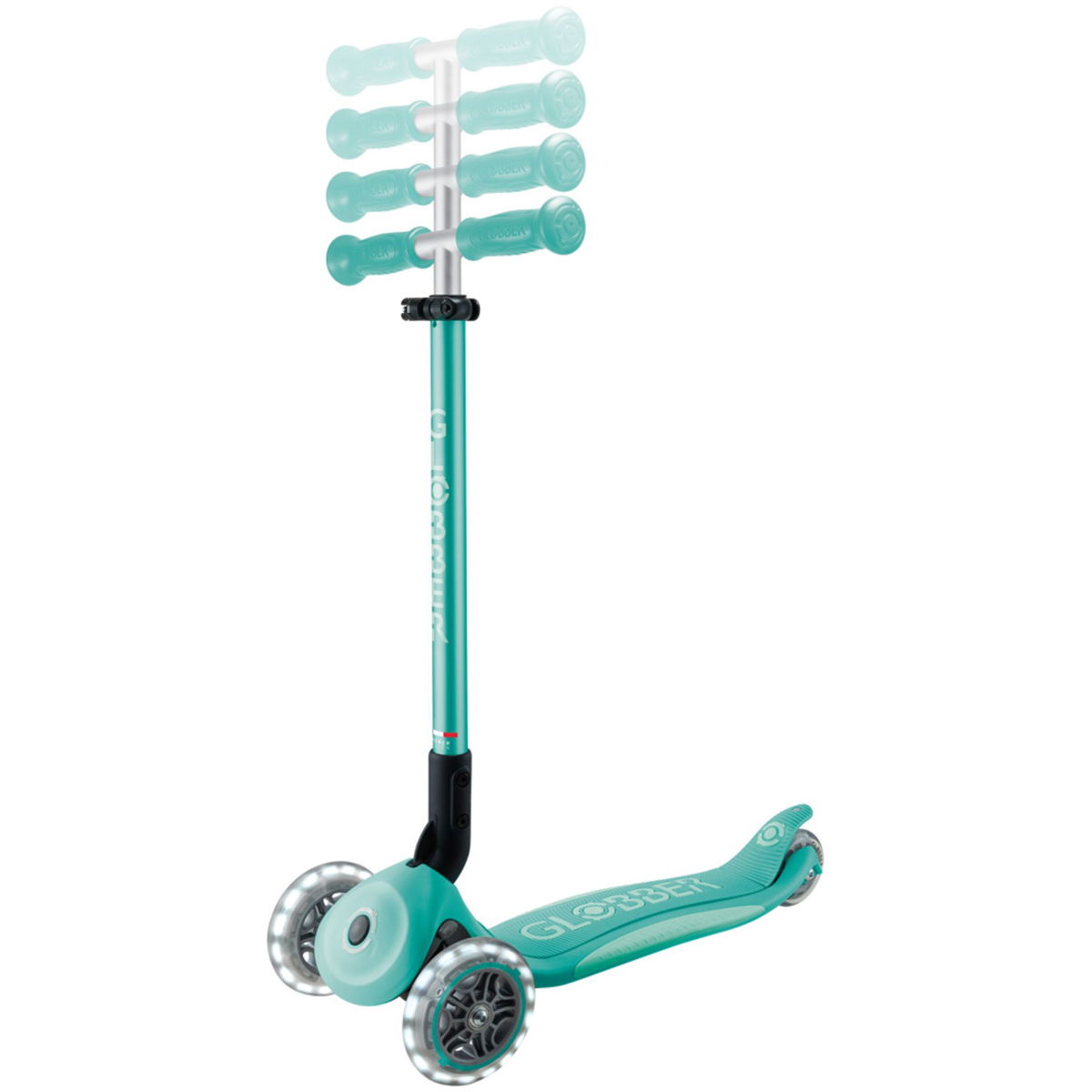 GlobberGlobber   Scooter Primo Lights  dark mint/mint
