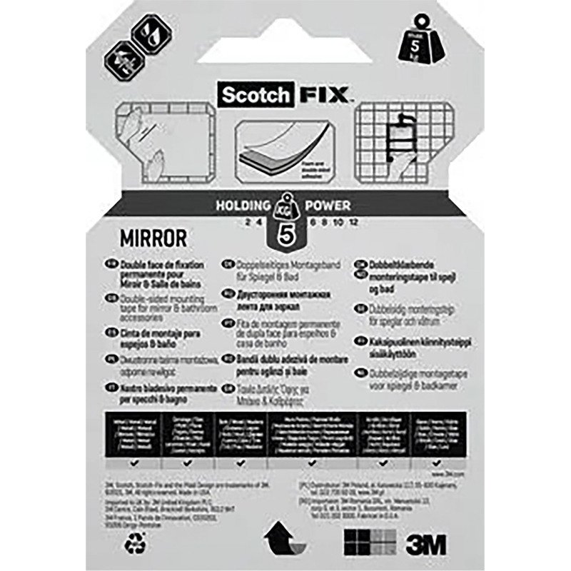 Ruban de fixation double-face Scotch-Fix™ Mirror
