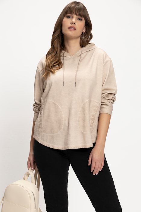Hoodie, Oversized, Langarm, Kapuzenshirt