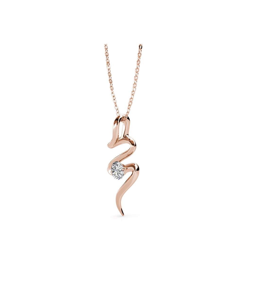 Parures Spiral - Or Rosé et Cristal