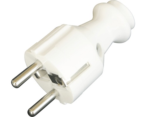 Beschermcontactstekker wit
