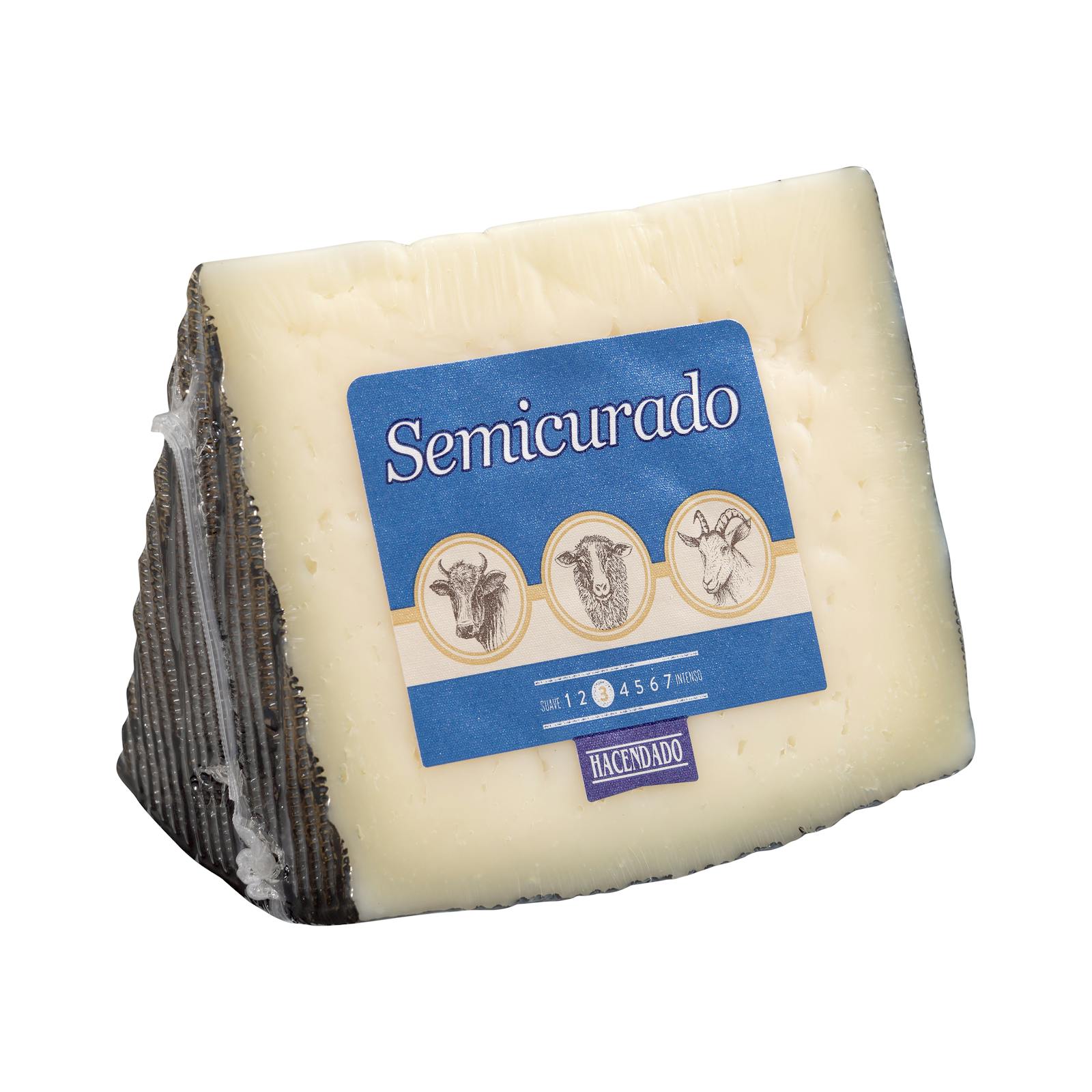 Fromage mélangé semi-affiné Hacendado