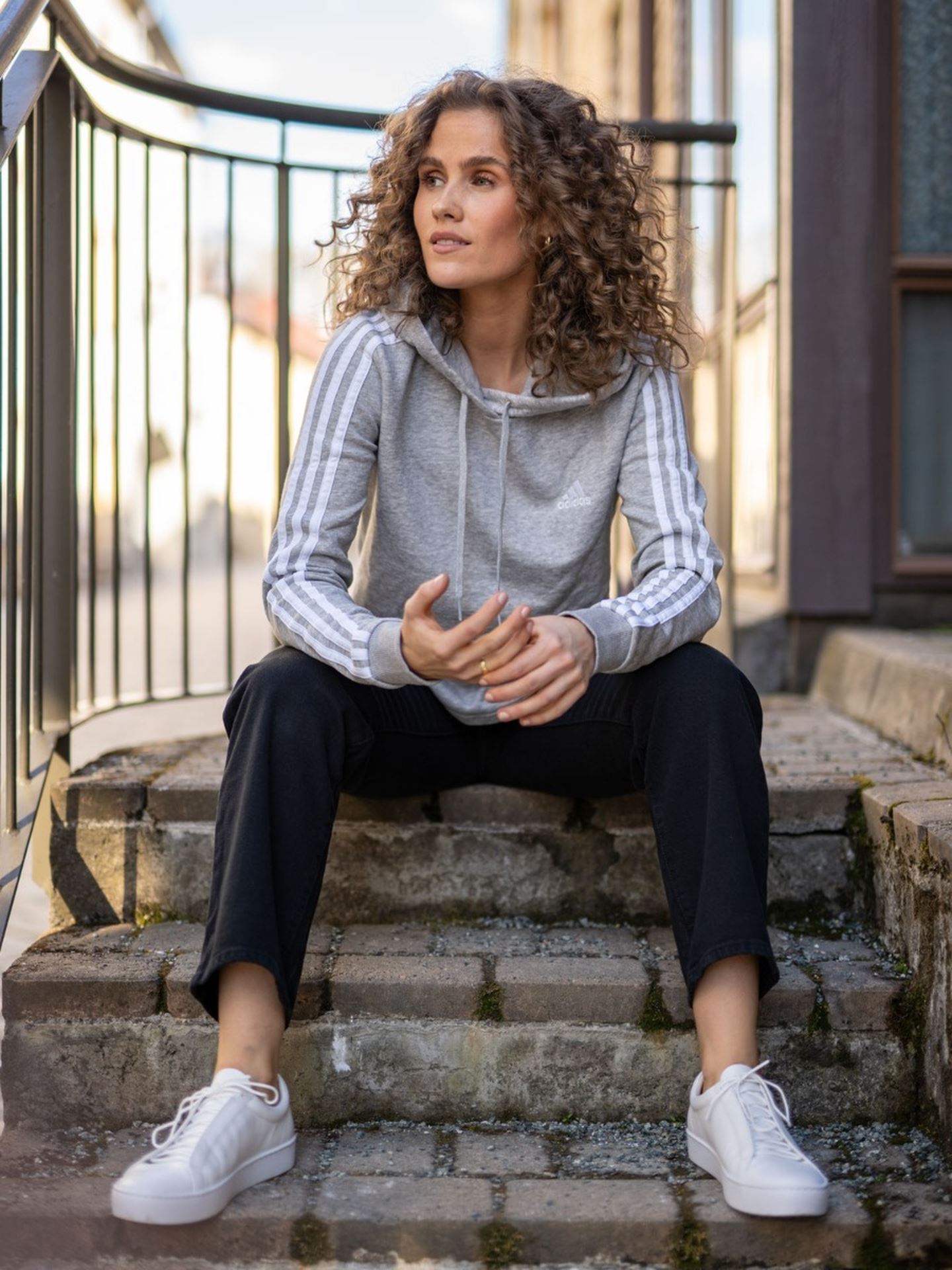 3Stripes Cropped Hoodie