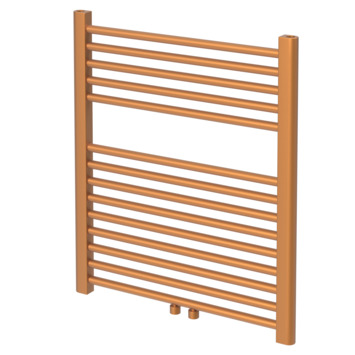 Haceka designradiator Gobi koper structuur 368 Watt 69x59 cm