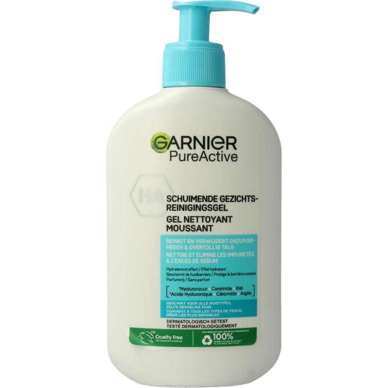 Garnier Pureactive hydraterende gezichtsreiniging 250ML