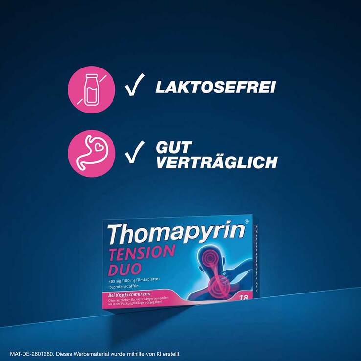 Thomapyrin TENSION DUO 400 mg / 100 mg Filmtabletten, 36 St
