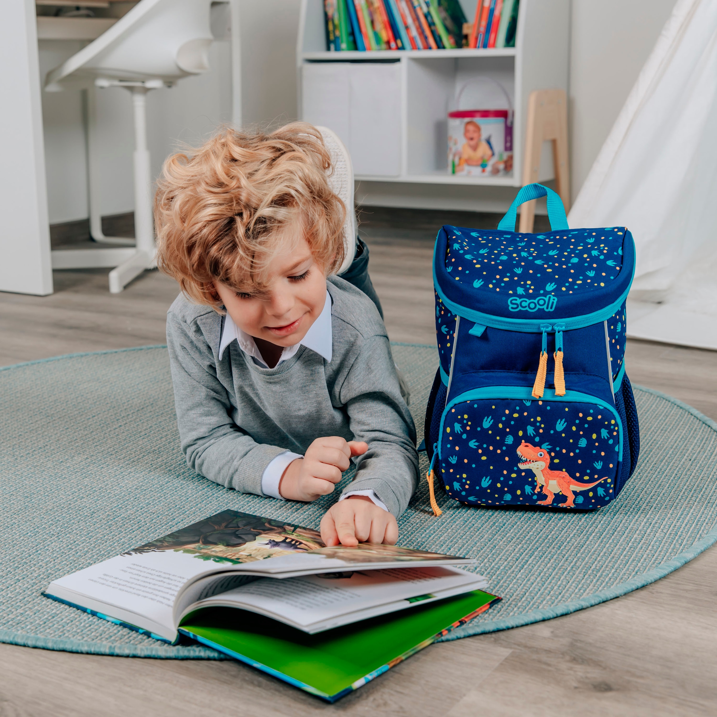 Scooli Kinderrucksack »Mini-Me, Domi Dino« Reflektoren