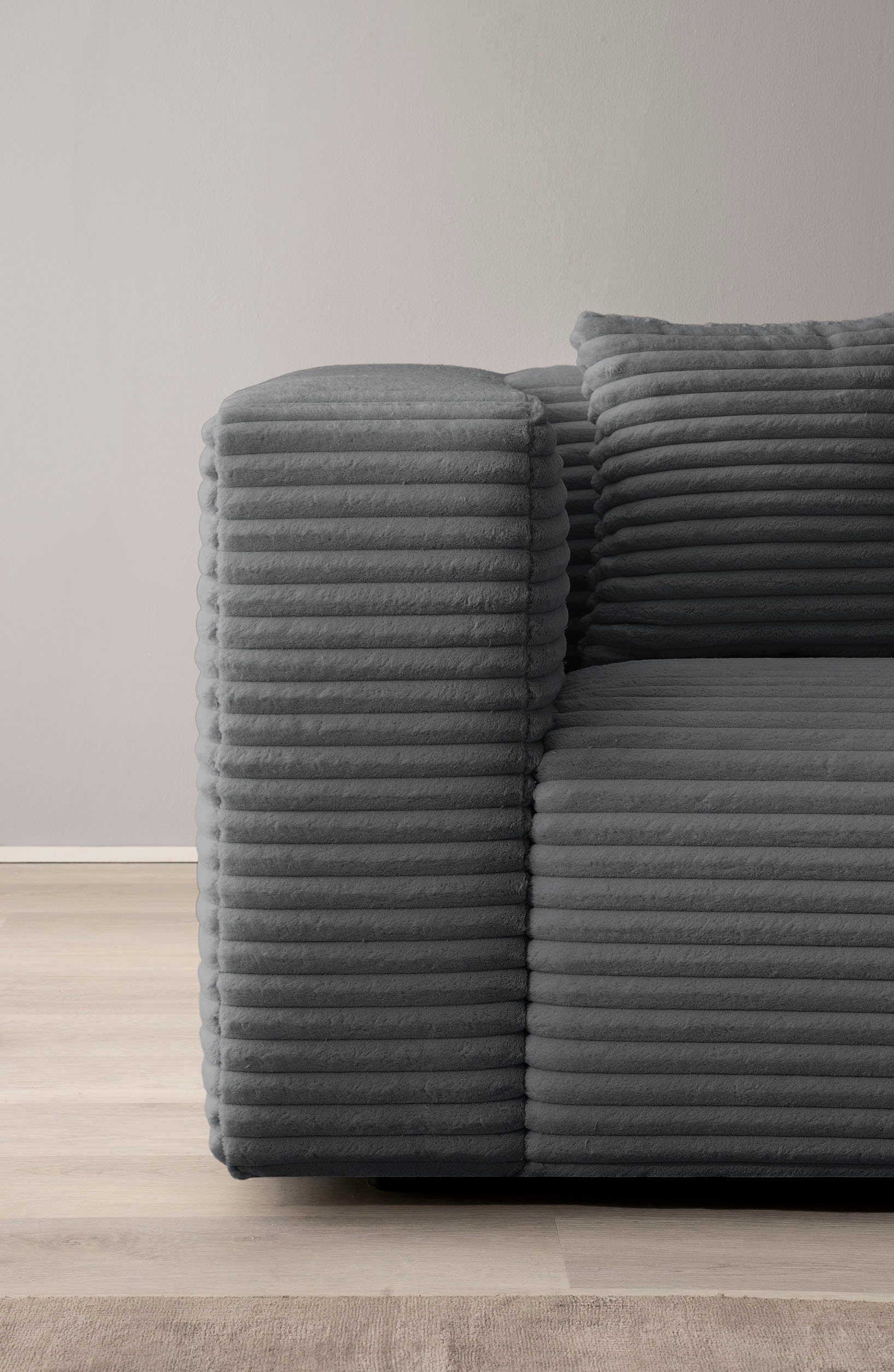 Home affaire 3-Sitzer »BAKELS, Couch in Cord oder Boucle-Stoff, Sofa im modernen Design« bequemer Sitzkomfort,in 2 Stoffen und 8 Farben lieferbar
