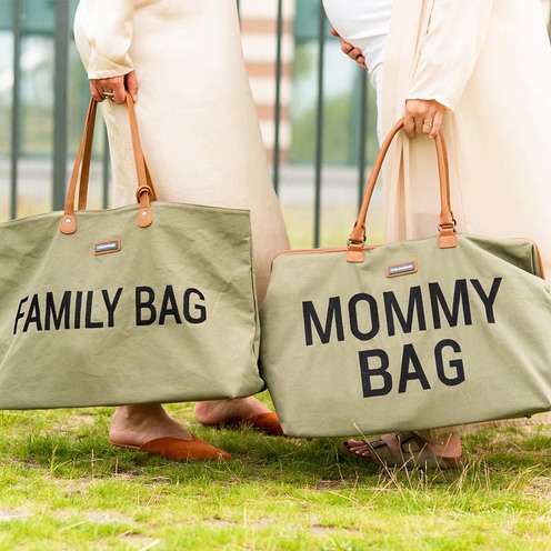 Mommy Bag Sac à langer Canvas Kaki - CHILDHOME