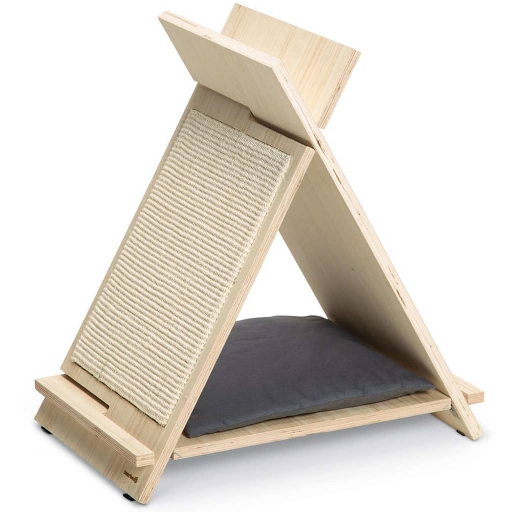 Griffoir pour chat rinty 55x35x60 cm bois