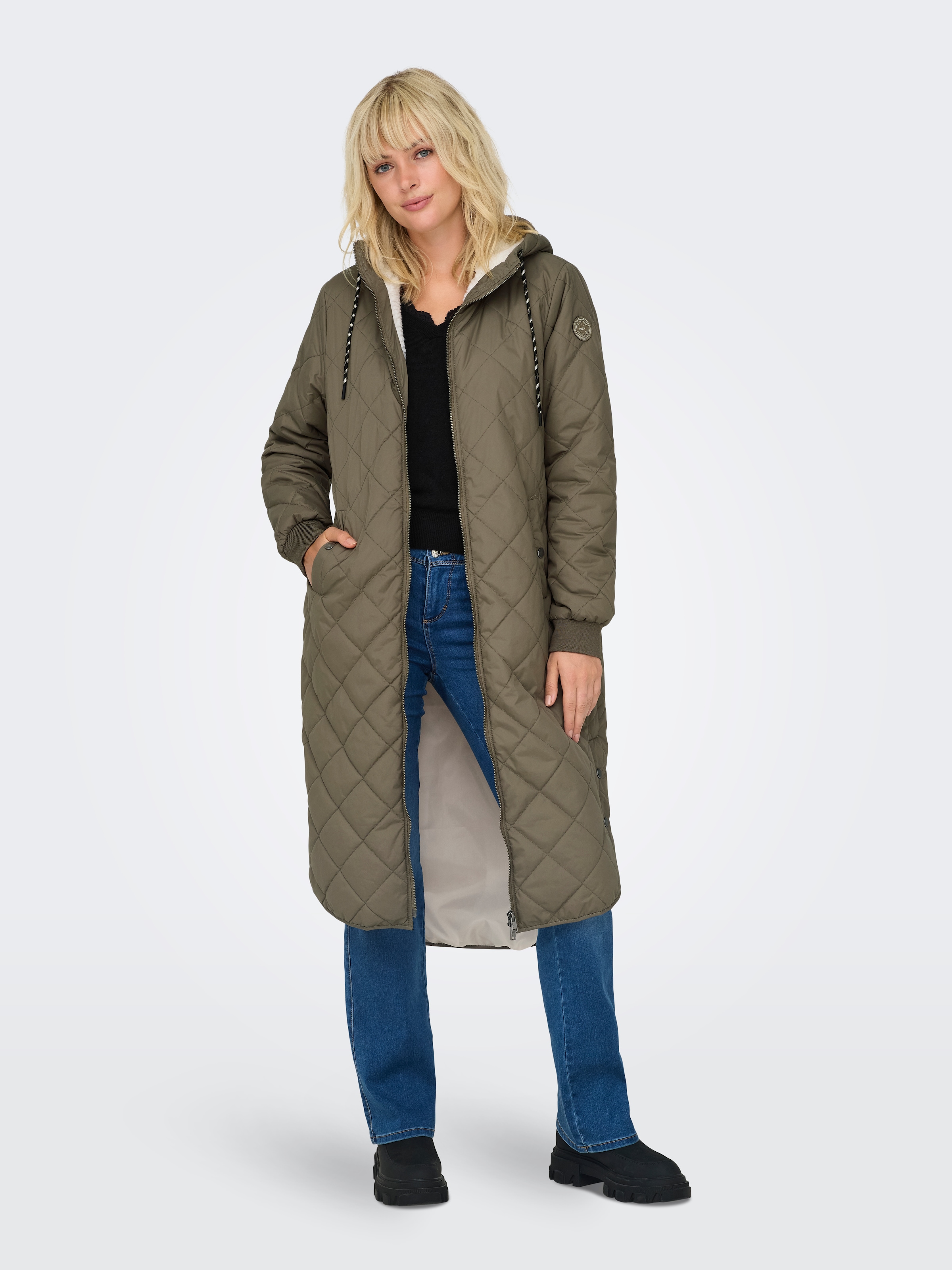 ONLY Steppmantel »ONLNEWSANDY QUILT COAT CC OTW«
