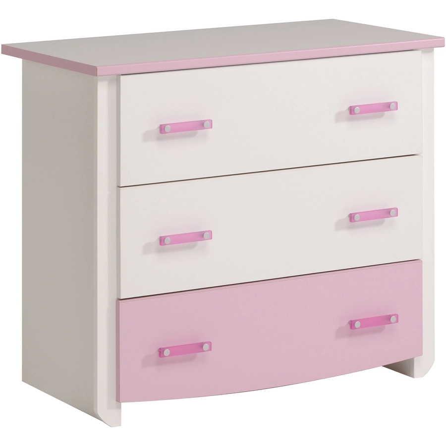 Parisot Kinderzimmer-Set 3-tlg. Biotiful 3 Rosa-Weiß Weiß  Rosa