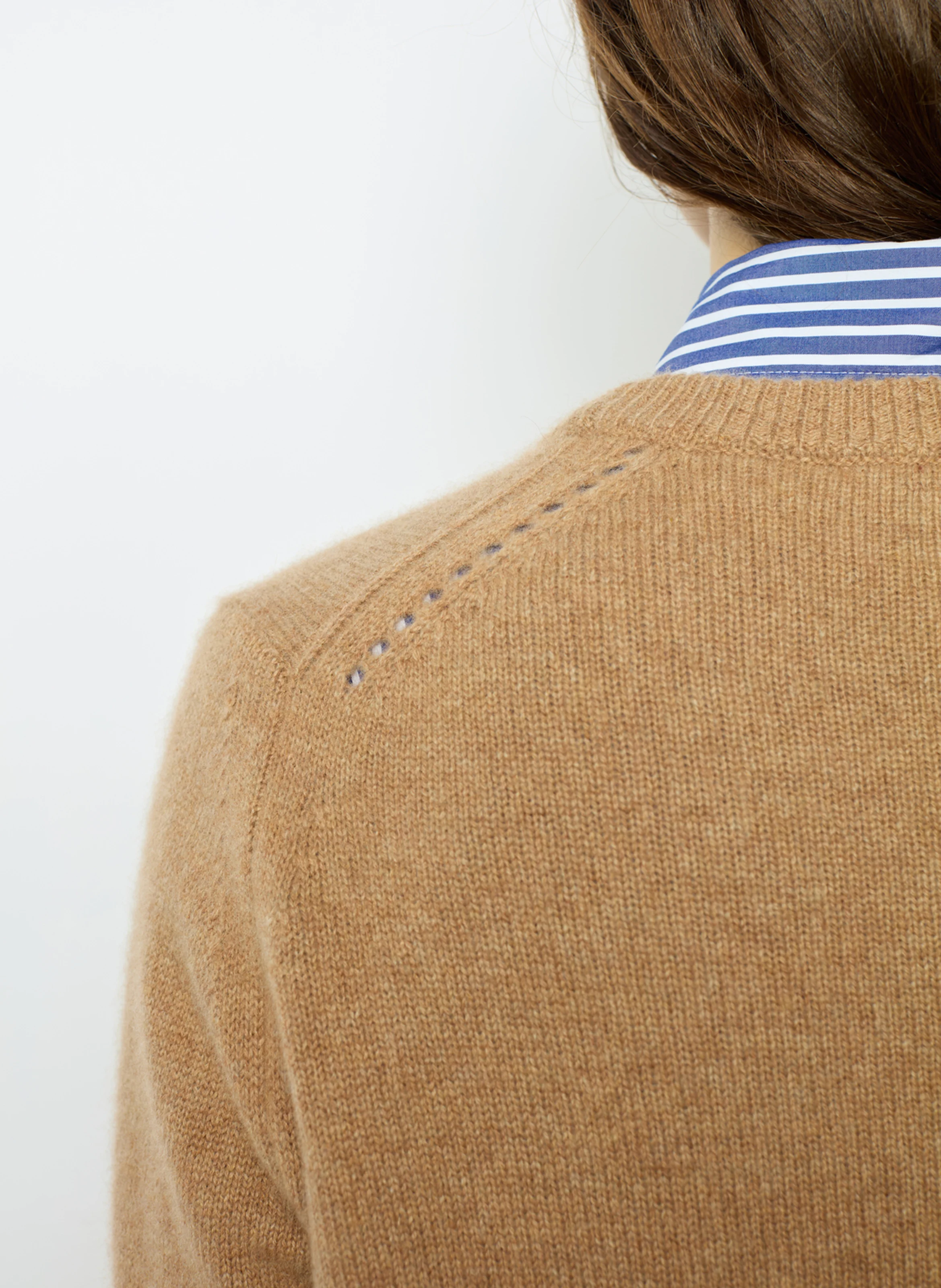JOVITA - Pull col rond en cachemire | Marron