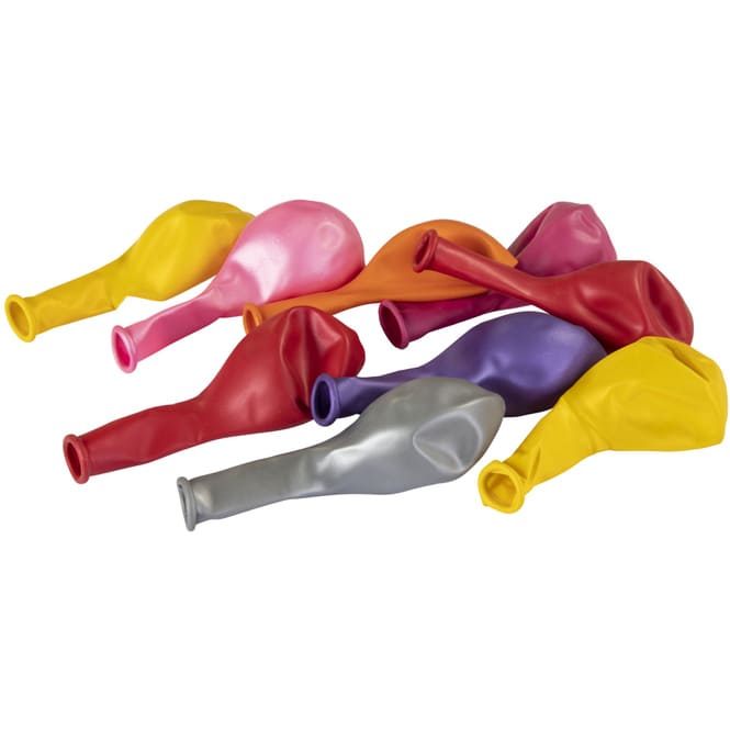 Luftballons - bunt-metallic - 10 Stück