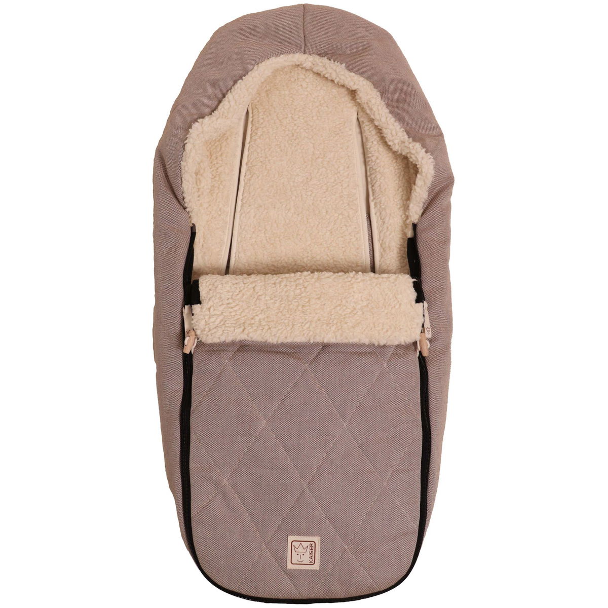KaiserKaiser   Le Petite Organic Cotton Bio Fusssack  brown/nature