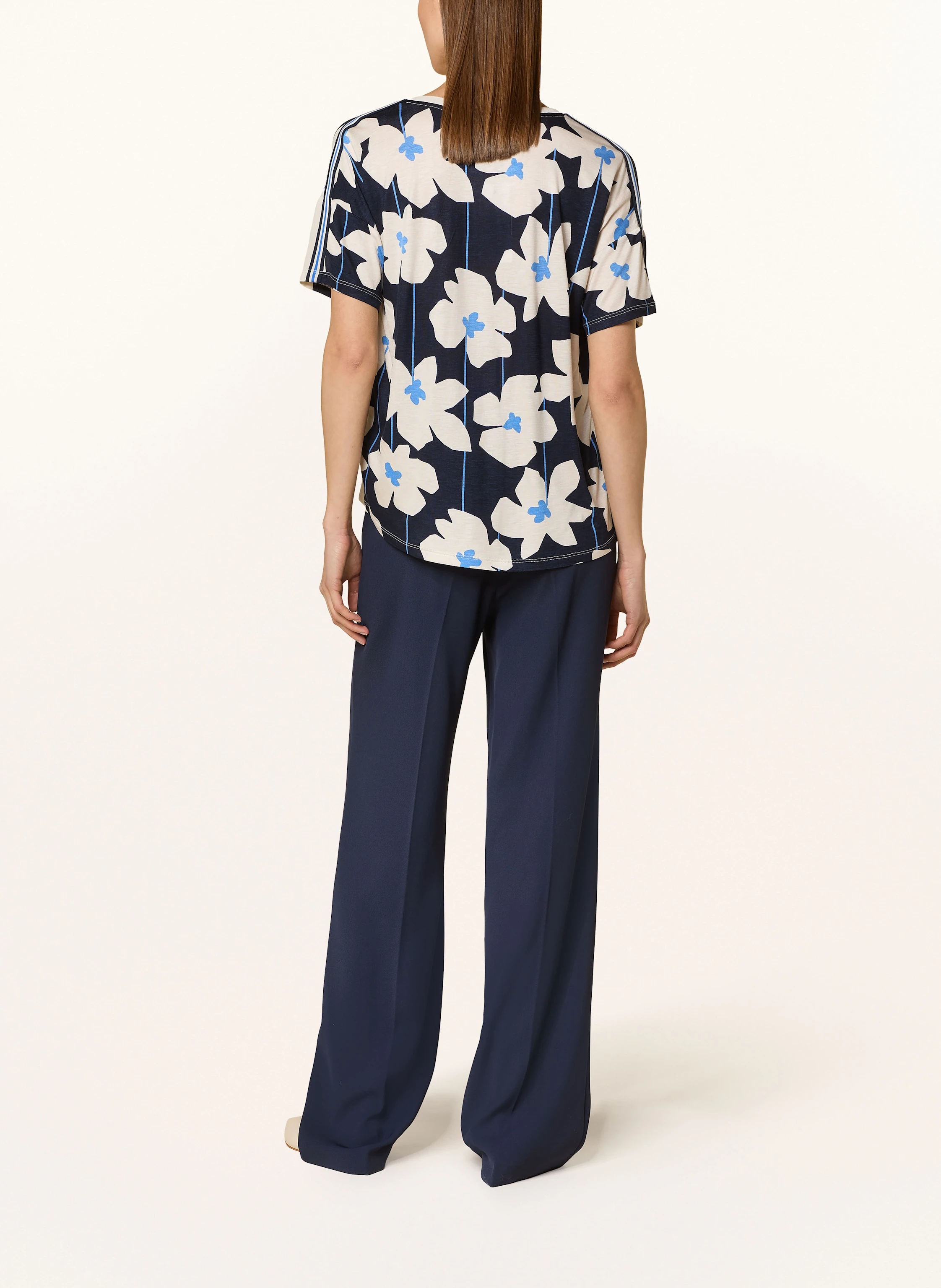 oui Blusenshirt im Materialmix