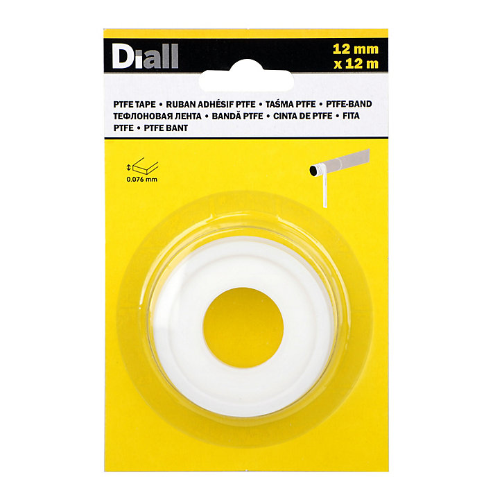 Ruban PTFE régulier 12 mm x 12 m x 0,08 mm