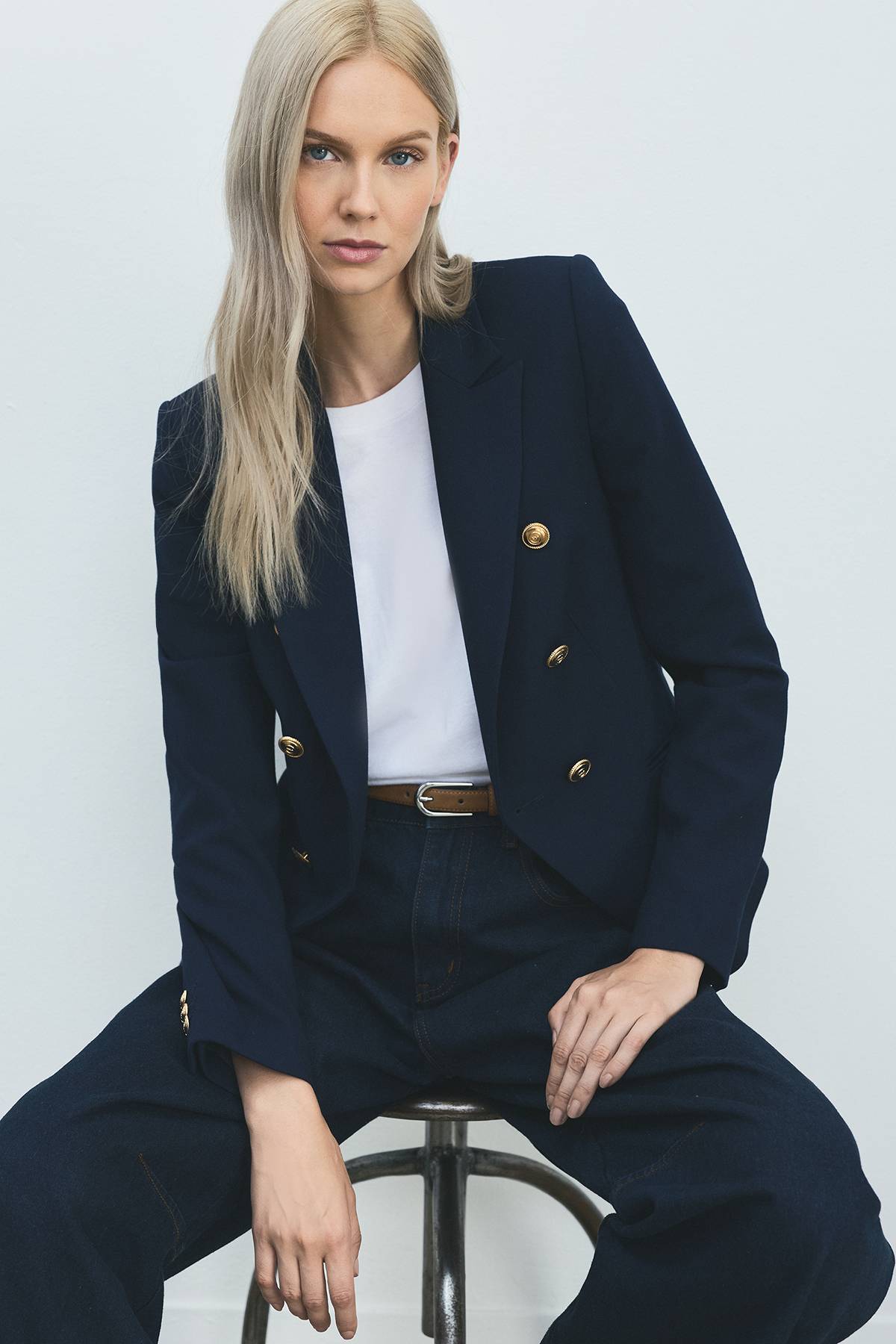 KarenMillen Blazer Militaire Ajusté à Boutons
