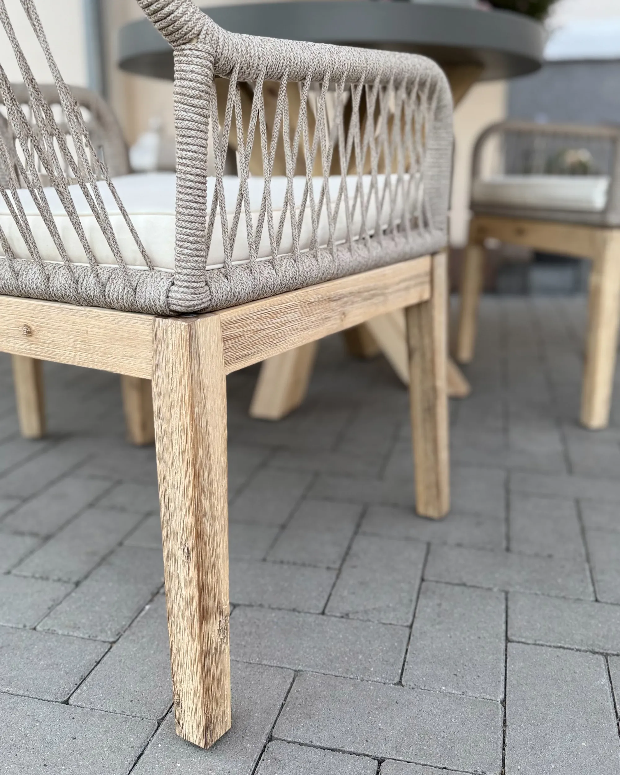 Tuinset 4-zits OLBIA met kussens Beton Beige