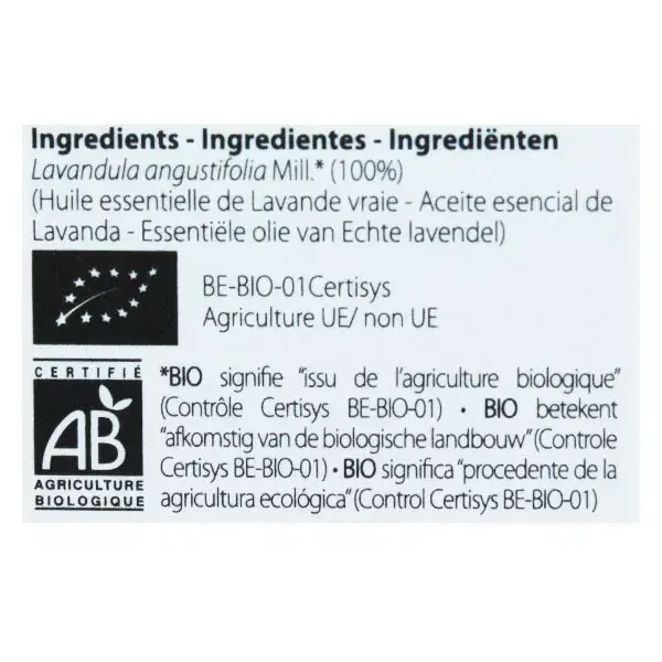 Pranarom Huile Essentielle Bio Lavande Vraie 10ml