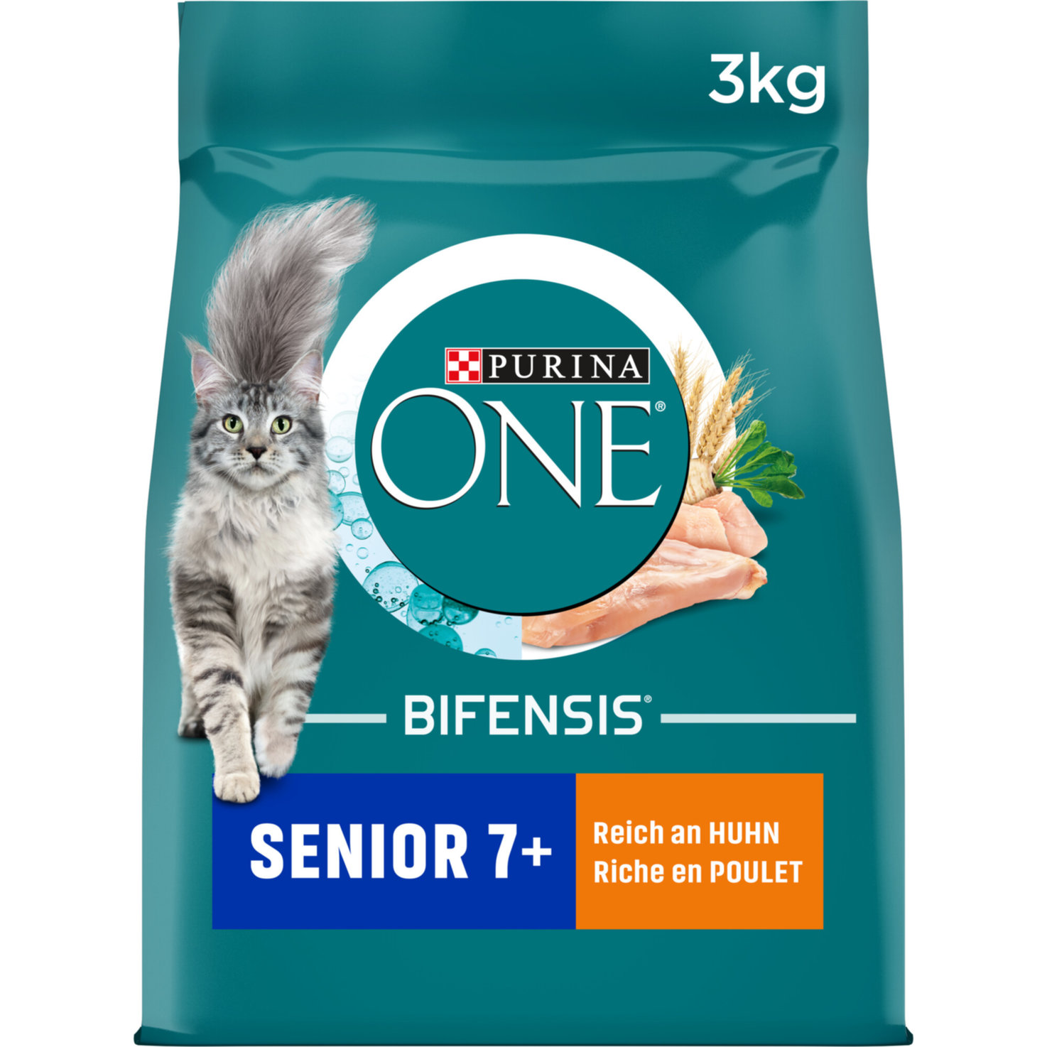 Purina ONE Trocken-Katzenfutter Senior Huhn & Vollkorn