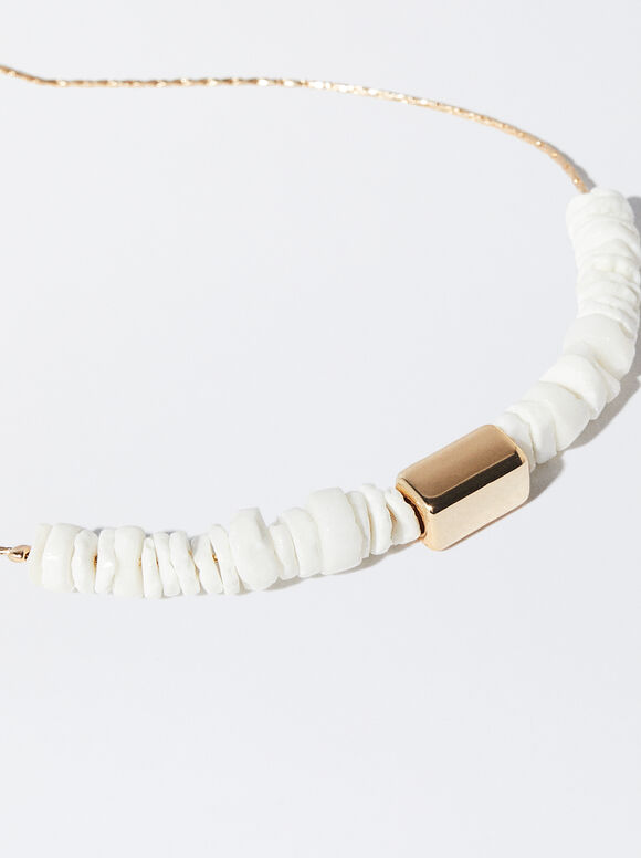 Pulsera Con Conchas - Dorado