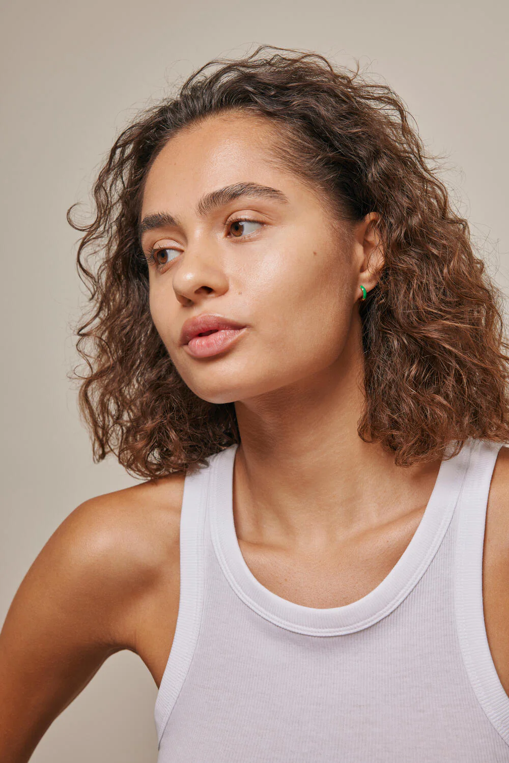 ENAMEL Copenhagen  Chunky hoops - Grass Green