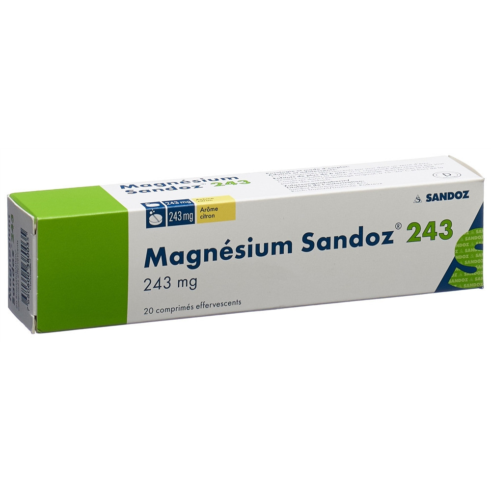MAGNESIUM Sandoz Brausetabl 243 mg Ds 20 Stk