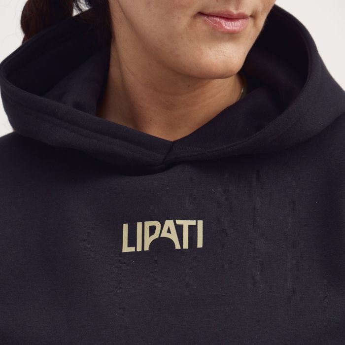 Lipati Dame Trøjer Not For Running Hoodie Sort