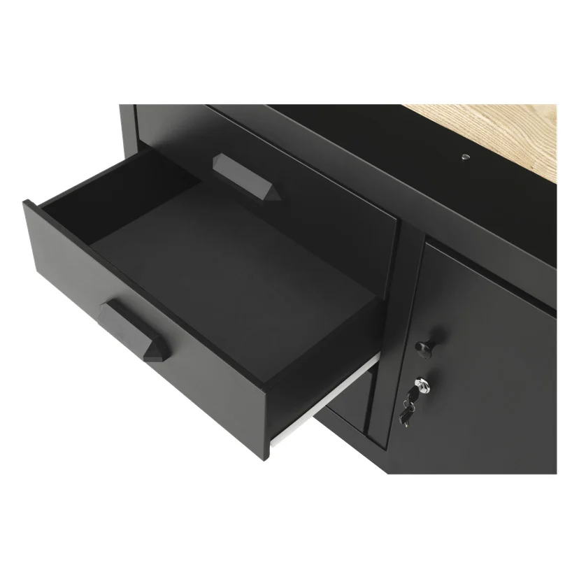 Arbeidsbenk med oppbevaring 114x60x87 cm 150 kg