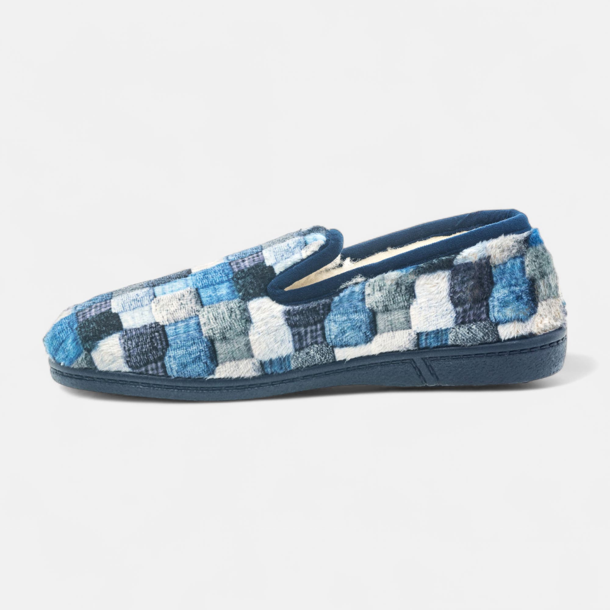 Pantoufles pieds sensibles Femme bleu